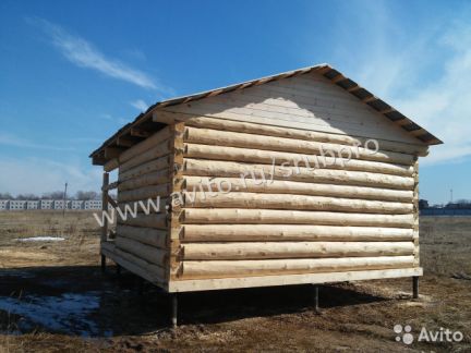 Сруб бани 4х4+3.5. Доставка и сборка