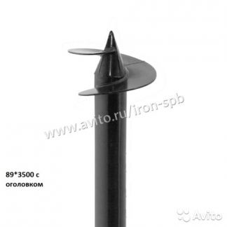 Свая 89*3500*3,5 с оголовком