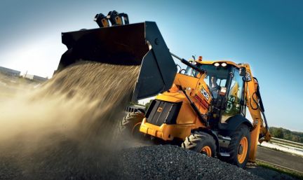 Услуги погрузчика-экскаватора JCB