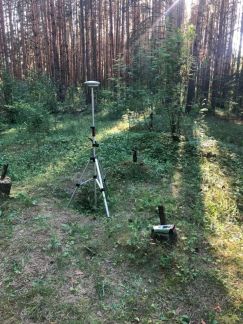 Вынос координат по GPS. Геодезист