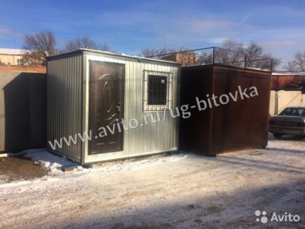 Пост охраны, бытовка, вагончик 2.4x2.4 метра