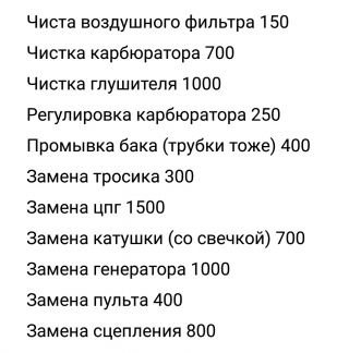 Ремонт триммеров