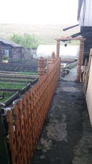 Беседка,вырезной штакет