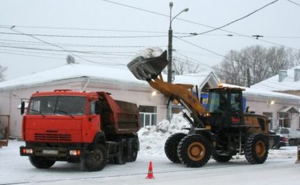 Уборка снега механизмами