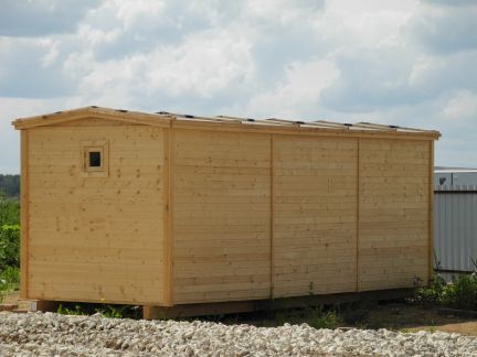 Бытовка-2в1 2.2х5.8м.Хозблок, Душевая с электрикой