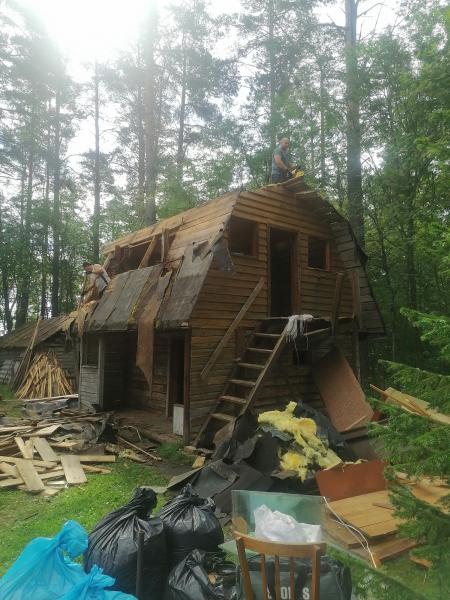 Снос старых домов, бань, снести сарай, демонтаж под ключ
