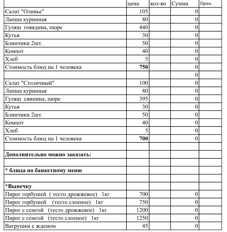 поминальный обед