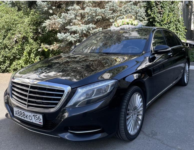 Аренда авто Мерседес S на свадьбу в Оренбурге