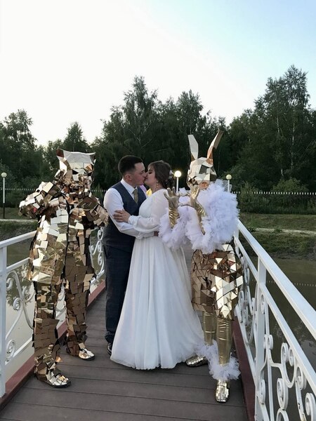 Зеркальные зайцы, золотые зайки, артисты на свадьбу