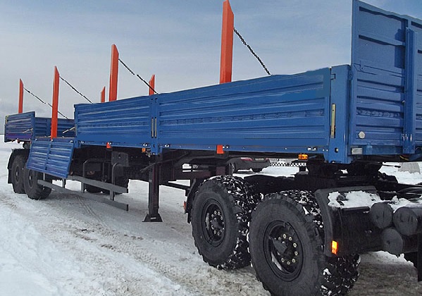 Бортовой полуприцеп, трал, Зимники