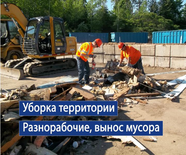 Уборка территории. Вынос мусора. Разнорабочие