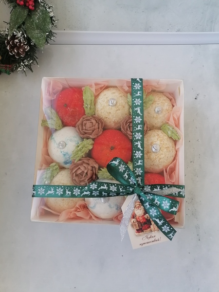 Новогодний набор из зефира