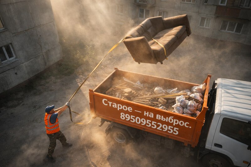 Вывоз и утилизация старого дивана в Омске