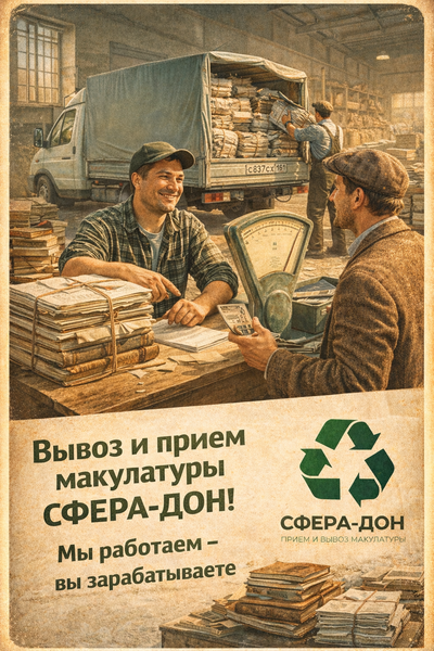 Прием и вывоз макулатуры