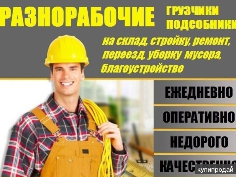 Услуги  Разнорабочих; Подсобных; Копка; Демонтаж: Недорого! 
