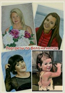 Портреты на заказ по фото, картины