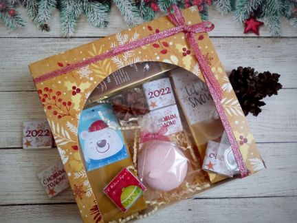 Новогодние подарки с чаем и кофе