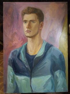 Портрет, 50*70, холст, масло Портрет, 50*70, холст, масло