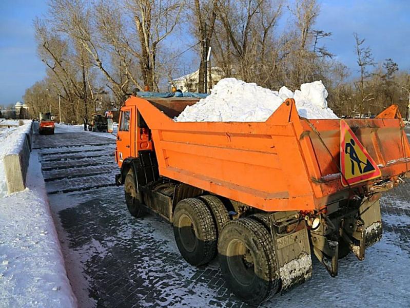 Ввоз снега в Омске ручная загрузка снега