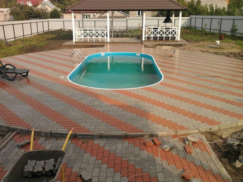 Укладка тротуарной плитки
