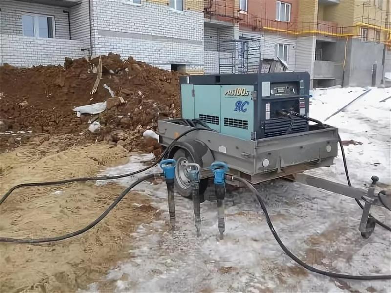 Услуги дизельного компрессора 
