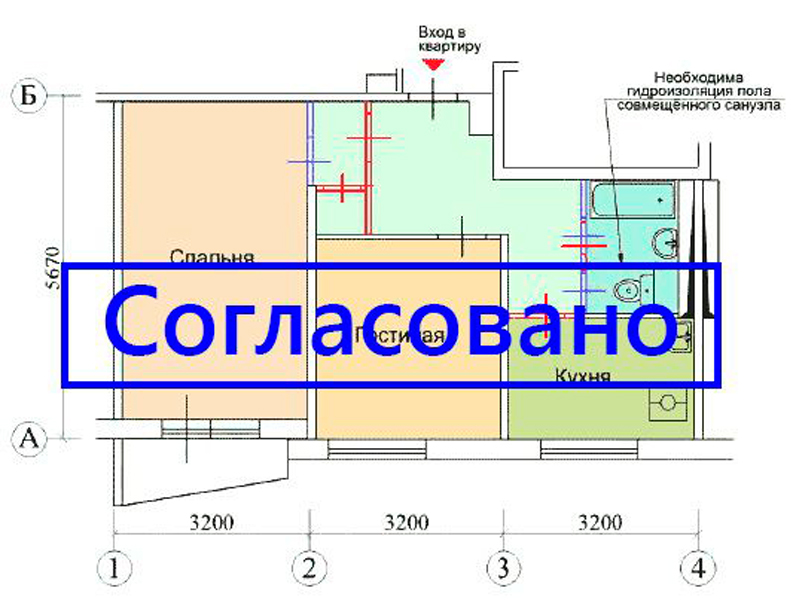 Согласование перепланировки квартир нежилых помещений