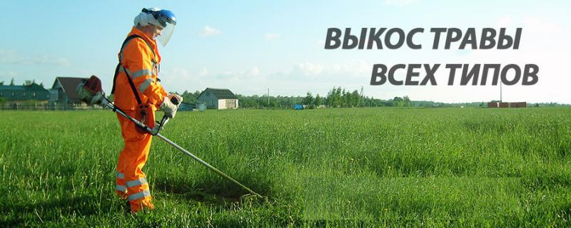 Покос травы.Восстановление заброшенных участков