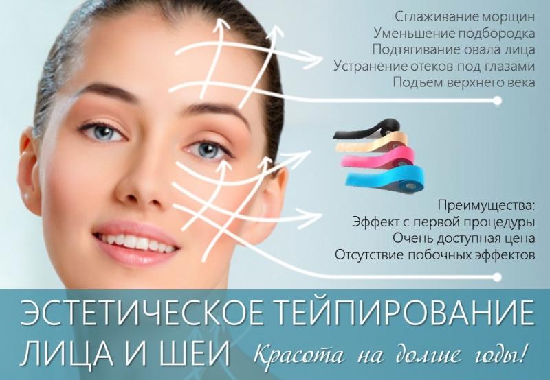 Кинезиотейпирование лица